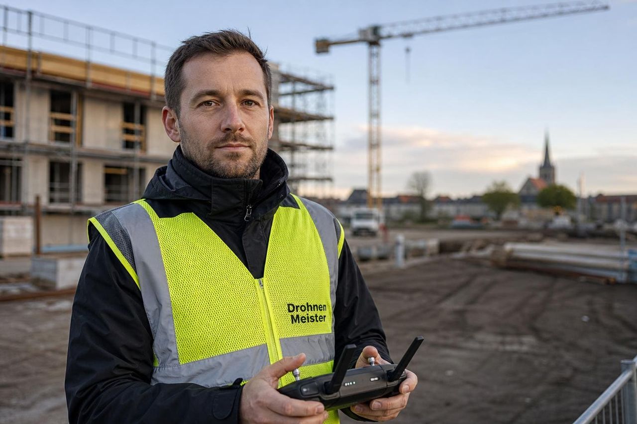 Drohne im Einsatz für professionelle Luftaufnahmen — Equipment für Imagefilme und Immobilienvideos